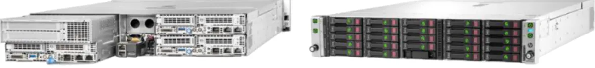 Figure 6. HP Apollo 2000r Chassis (back and front) 