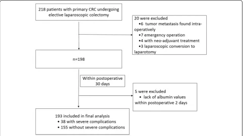 Fig. 1 Flow chart of the cases analyzed
