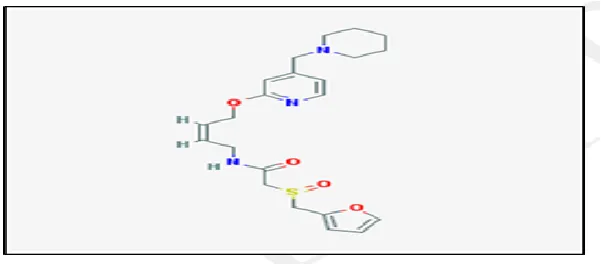 Fig. 1: Chemical Structure of Lafutidine (LAF). 