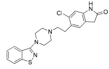 Fig. 1 Chemical Structure of Ziprasidone 