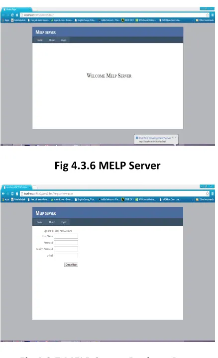 Fig 4.3.6 MELP Server 
