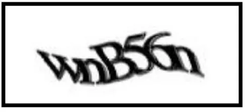 Figure 3. Yahoo’s Ez – Gimpy CAPTCHA 