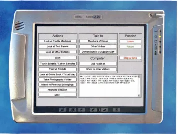 Figure 4.3 below shows the final version of the computerised observation schedule.