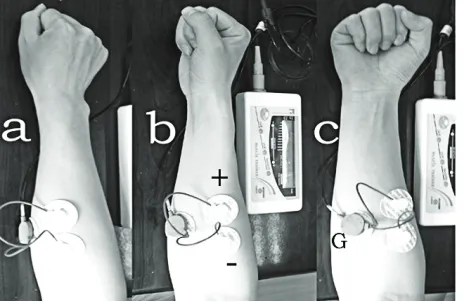 Figure 2. Raw surface EMG signal and its segments (a): Raw surface EMG signal; (b) and (c) are respectively the segments of the raw surface EMG signal on (a) at preparing stage and acting stage