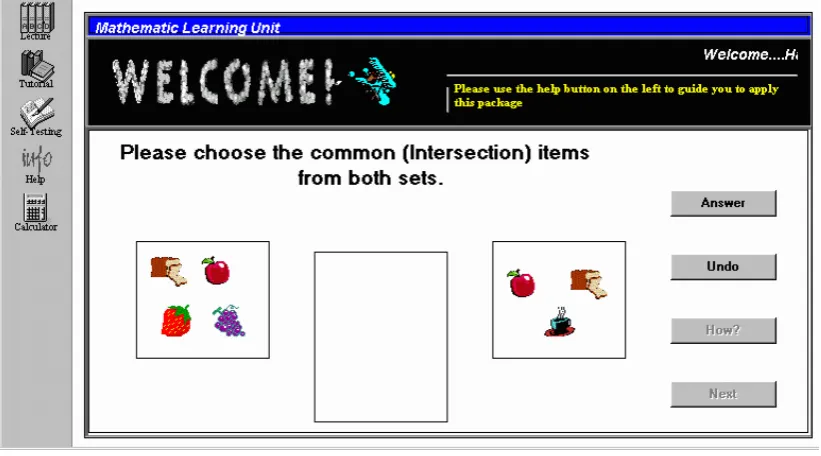 Figure 4: A tutorial session 