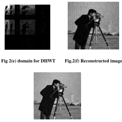 Fig.2(g) Reconstructed image with MWHWT. 
