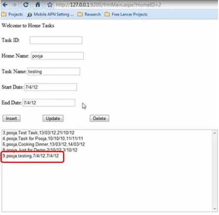 Figure 3(d): Login to Home Server in cloud 