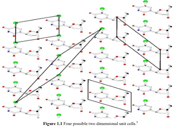 Figure 1.1 Four possible two dimensional unit cells.5