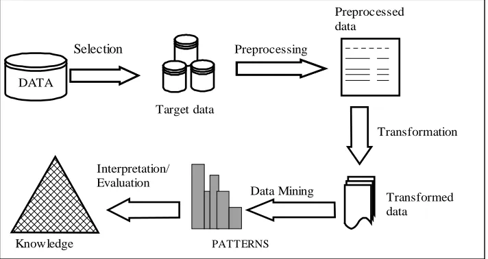 Figure 1. The knowledge discovery  process
