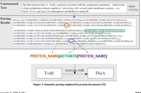 Figure 3. Semantic parsing employed in protein documents [32]