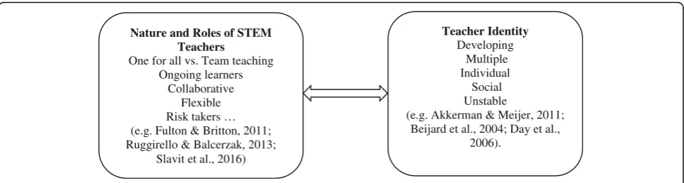 Fig. 1 The interaction between assumed roles of STEM teachers and the aspects/attributes of teacher identity