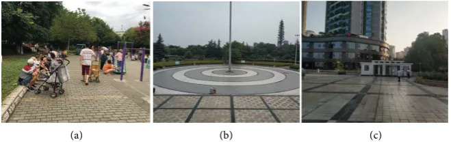 Figure 4. The landscape pattern is destroyed. (a) The contour of the mountain is broken; (b) Waterfront landscape not built