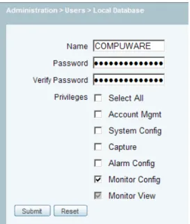 Figure 7. Enabling Collection Config privilege on NAM