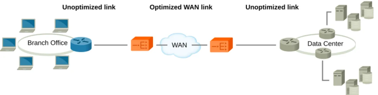 Figure 1. WAN optimization concept