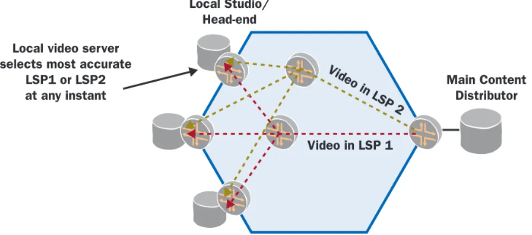 Figure 4: Backup Path Selection Video in LSP 1