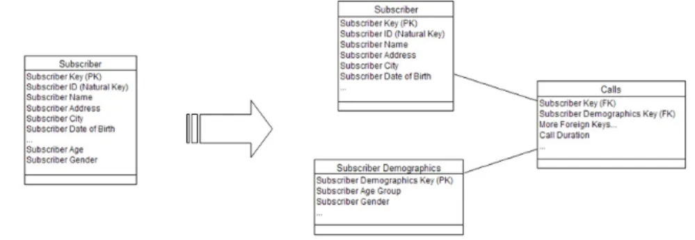 Fig. 2. Subscriber demographics minidimension 