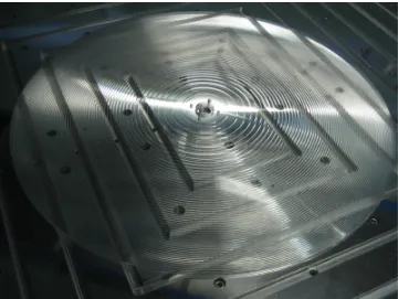 Figure 4. Picture of the rear Fresnel lens under manufacturing.