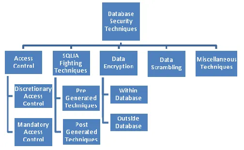 Figure 2 Database Security Techniques 