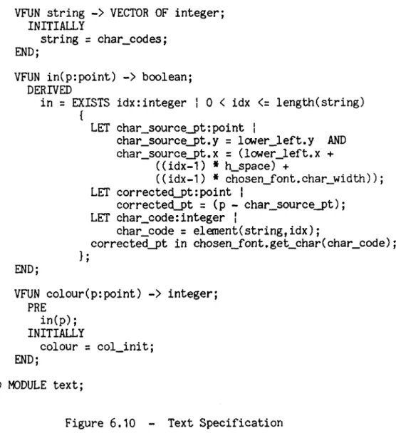 Figure 6.10  - Text Specification