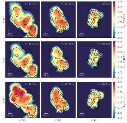 Fig. 9. Same as Fig. 8 but for cloud B.