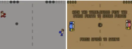 Figure 1. Pong screen shots 