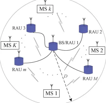 Figure 1. Round format of the OFDM DAS setup. 