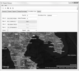 Fig. 2.3. The simulation view tab of the MS module.