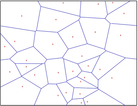 Figure 2. Boundary Voronoi diagram. 