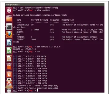 Figure 6.  Log entry of Snort with ‘Metasploit’ 