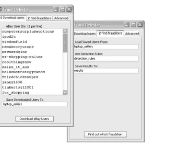 Fig. 3. Screenshots of our system  Fig. 4. Sample results of our system 