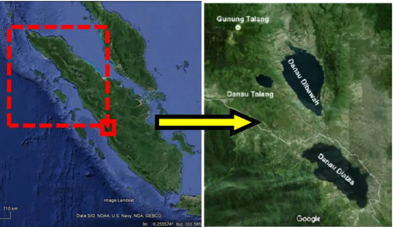 Figure 1.  The Location of Dibawah Lake 