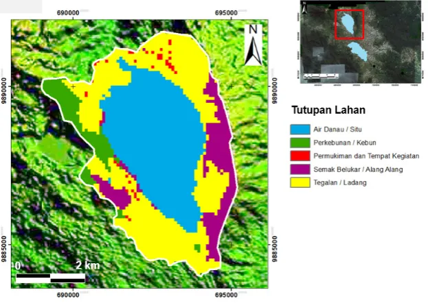 Figure 5.  Spatial Map of LS Value in Dibawah Lake 