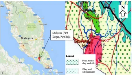 Figure 1.  Location and geology of study area 