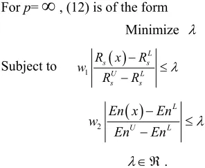 Table 2. Optimal solution for different weigtages of system reliability (w1) and entropy functions (w2) by GCM 