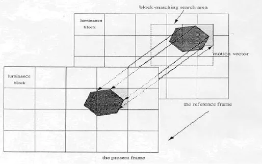 Figure 1.2 Process of block matching algorithm 
