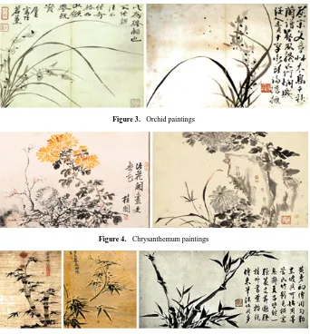 Figure 3.  Orchid paintings 
