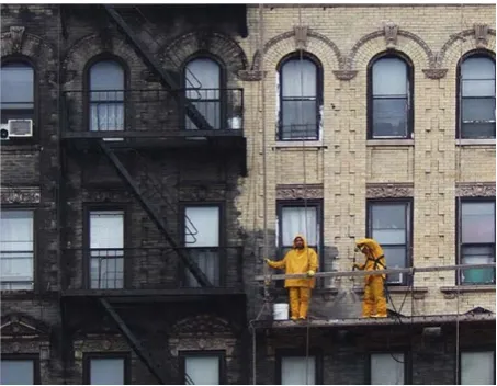 Figure 6.  Color contrast of building surfaces. The anonymous author titled this post, “I used to think old buildings were made of dark bricks” (source: The Meta Picture)