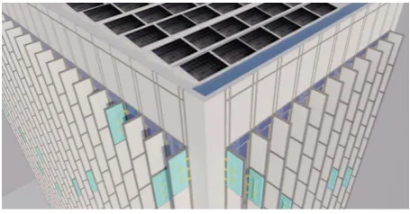 Figure 11.  Roof solar installation for carbon dioxide utilization 