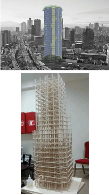 Figure 4. The story height of the scaled structure is 50 mm 