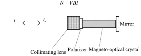 Figure 1. Schematic diagram of optical magnetic field sensor. 