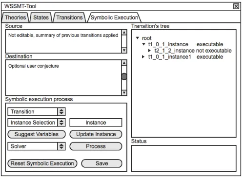 Fig. 5.1. Symbolic Execution tab.
