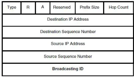 Fig 3.1 : NDMP-AODV  Seen Table Structure 