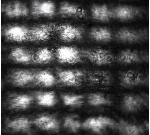 Fig. 2: Simulated Four beam interference pattern. 