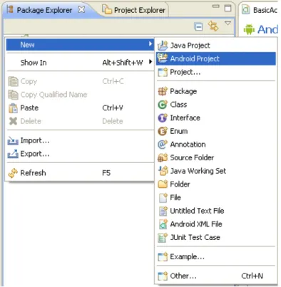 Figure 2: Creating a New Android Project 