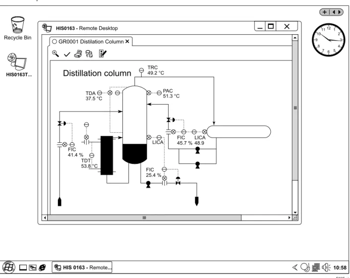 Figure  Panel Mode HIS Window Display in Full-Screen Maximum Number of Windows