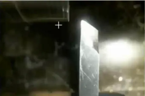 Figure 3.  The initial image prior to cutting. The tool bit was sharp enough to cut the workpiece