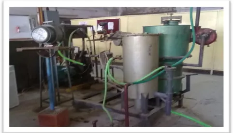 FIg. 2: Experimental set up of downdraft gasifier 