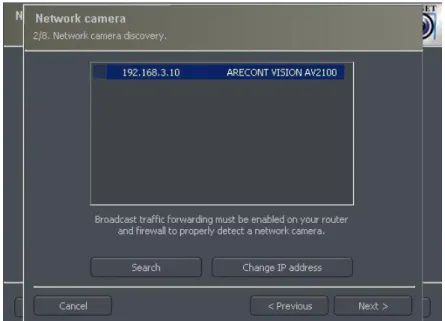 Figure 9 Additional options for the camera – available options differ depending on the manufacturer