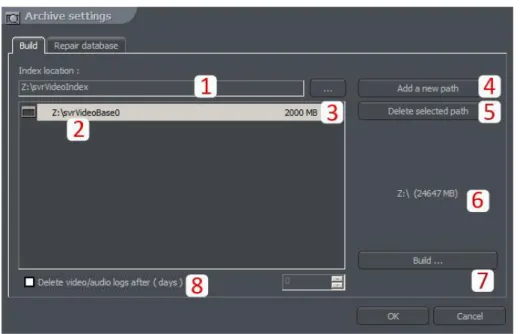 Figure 11 Creating disk archive – path configuration 