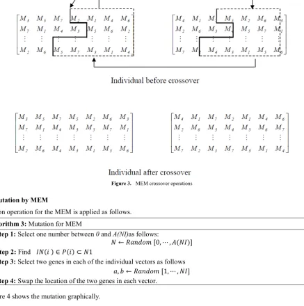Figure 3.  MEM crossover operations 